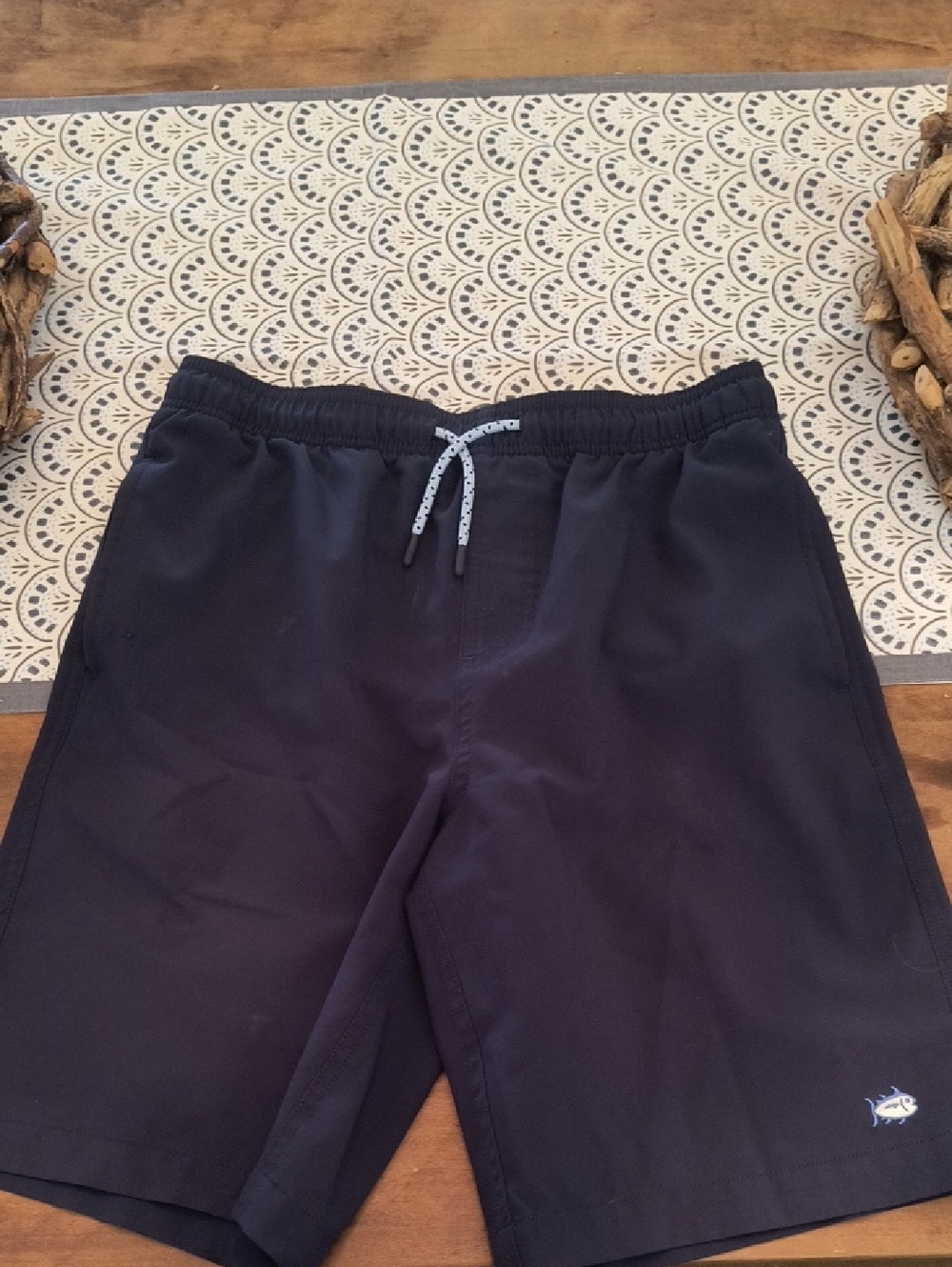Navy Southern Tide Boys Extra Large Swim Trunk